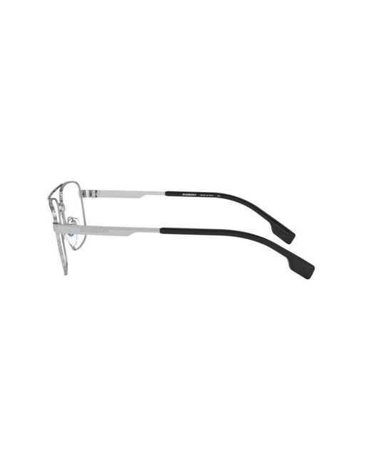 Burberry Black Be1340 1005 Optical Frames Metal Squared for men