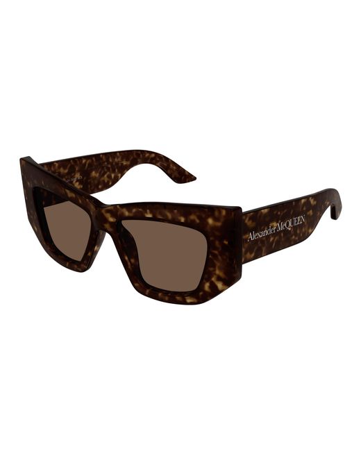 McQueen Black Am0448S 002 Sunglasses Acetate Cat Eye