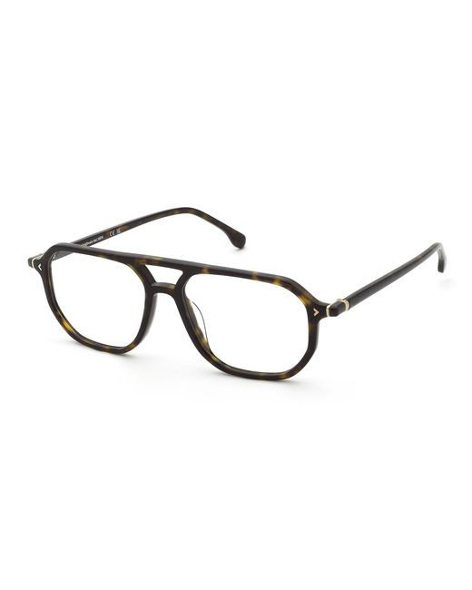 Lozza Black Vl4388 Roma 9 722 Optical Frames Acetate Squared for men