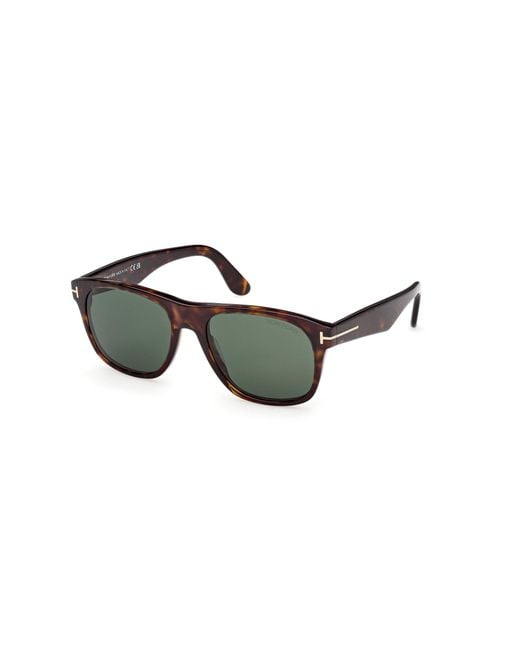 Tom Ford Black Ft1284 Marlon-02 52N Sunglasses Acetate Squared Normal for men