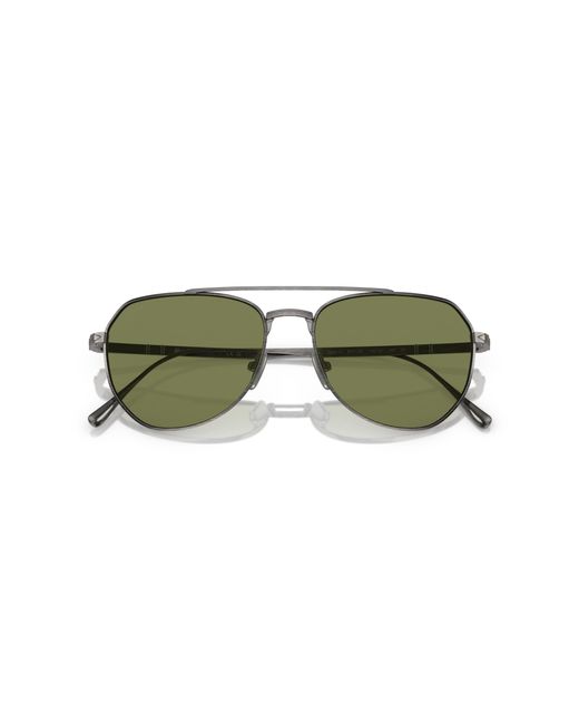 Persol Green Po5003St 80014E Sunglasses Titanium Pantos Normal