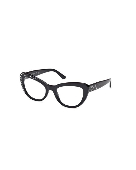 Guess Black Gm50016 001 Optical Frames Acetate Cat Eye Normal