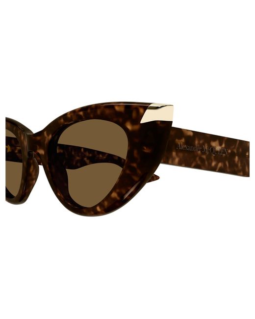 McQueen Black Am0442S 003 Sunglasses Acetate Cat Eye