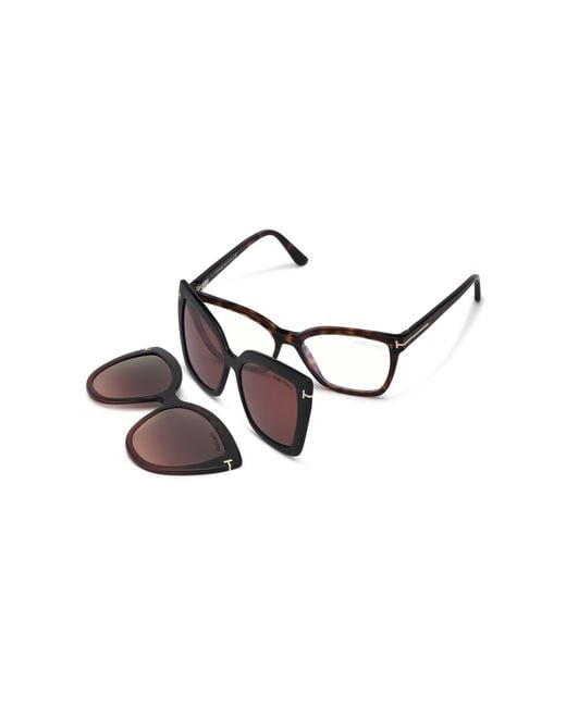 Tom Ford Black Ft5641-B 054 Optical Frames Acetate Squared Normal