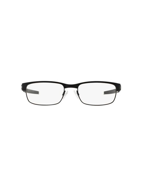 Oakley Black Ox5038 Metal Plate 22-198 Optical Frames Titanium Squared Normal for men