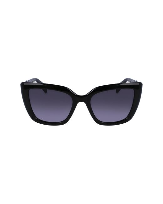 Liu Jo Black Lj789S 001 Sunglasses Bio-Inject Cat Eye Normal Shaded