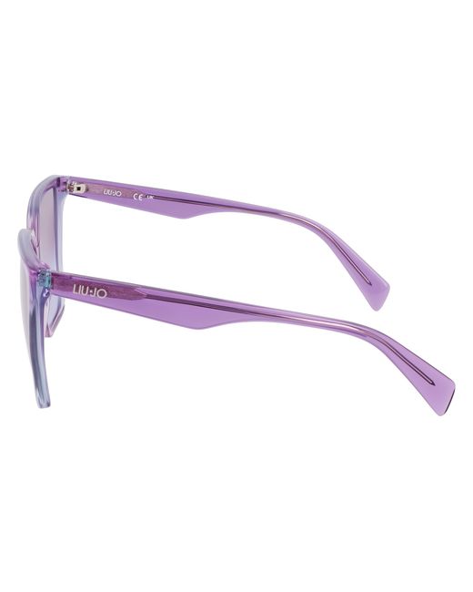 Liu Jo Purple Lj798S 518 Sunglasses Acetate Squared Normal Shaded