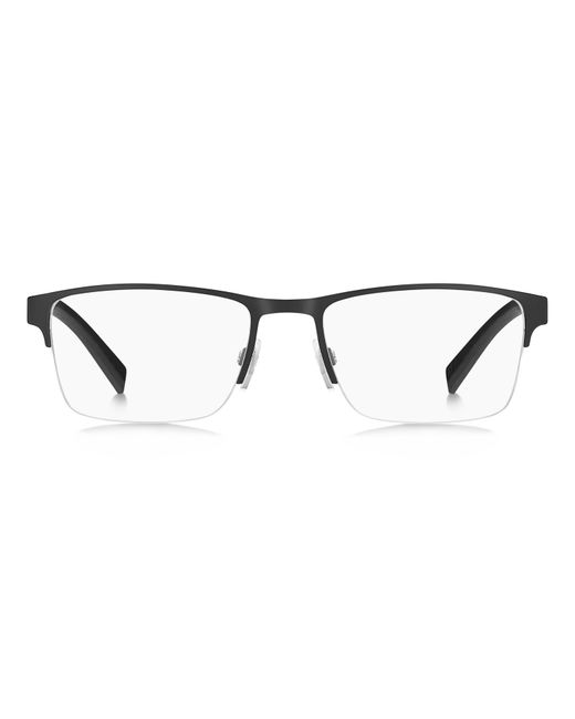 Tommy Hilfiger Black Th 1905 003 Optical Frames Metal Squared for men
