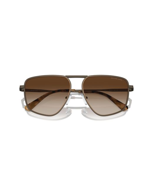 Michael Kors Black Mk1153 Silverton 100113 Sunglasses Metal Pilot Normal Shaded for men