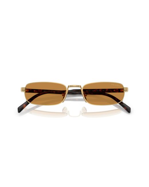 Prada Black Pr B54S 5Ak50P Sunglasses Metal Squared Normal for men