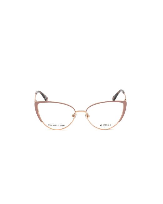 Guess Black Gu2813 058 Optical Frames Metal Cat Eye Normal