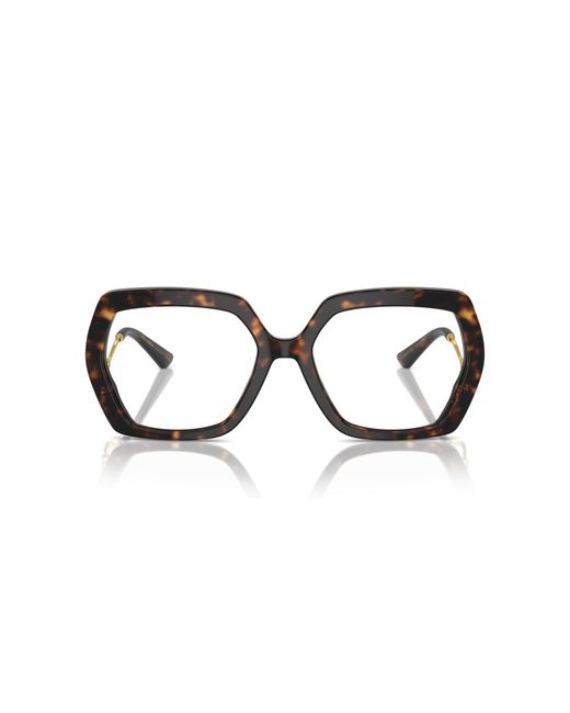 Dolce & Gabbana Black Dg3390B 502 Optical Frames Acetate Transparent Geometric Normal