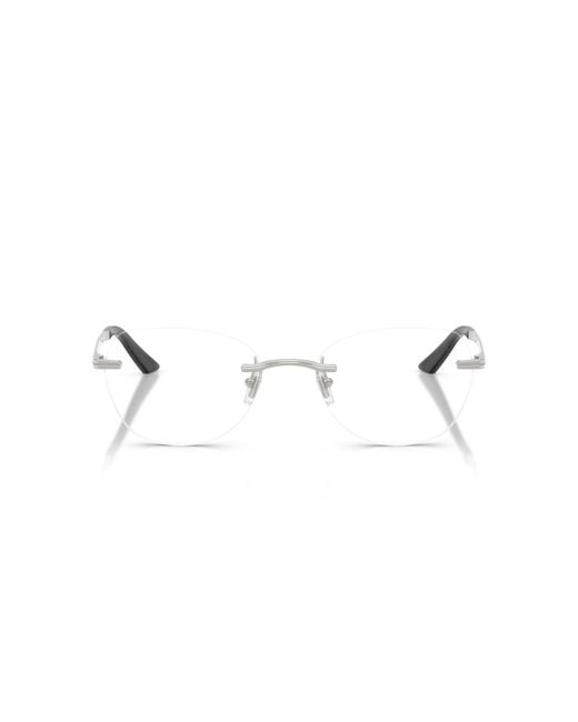 Versace Black Ve1314D 1001 Optical Frames Metal Geometric Normal