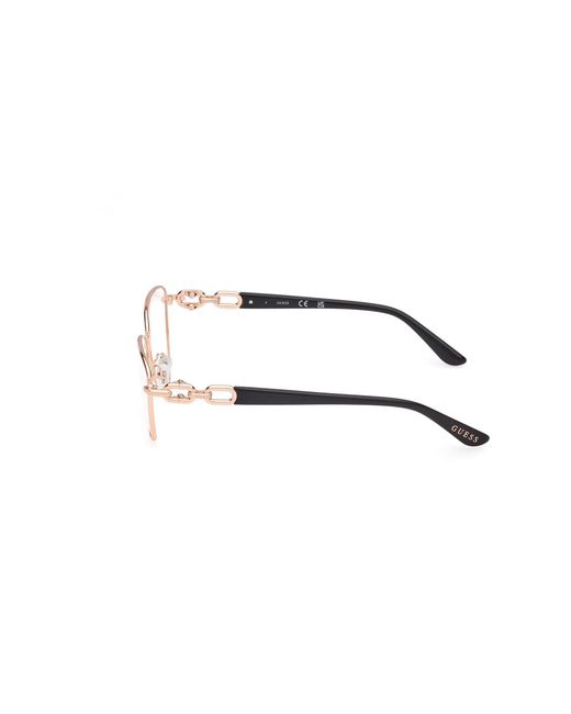 Guess Black Gu50179 028 Optical Frames Metal Squared Normal