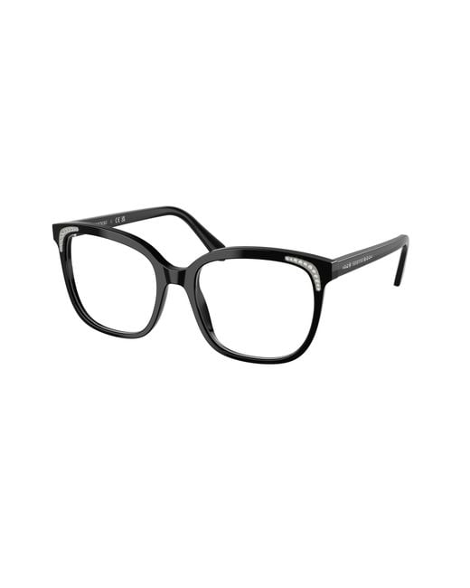 Swarovski Black Sk2033 1001 Optical Frames Acetate Butterfly Normal