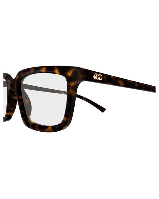 Gucci Black Gg1947O 006 Optical Frames Acetate Transparent Squared for men
