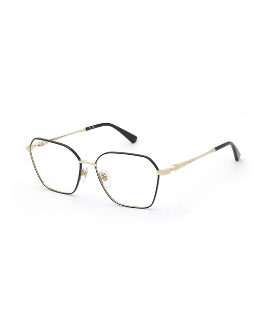 Nina Ricci Black Vnr474 301 Optical Frames Metal Geometric