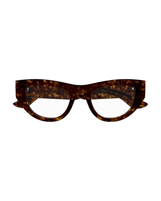 McQueen Black Am0512O 002 Optical Frames Acetate Transparent Cat Eye