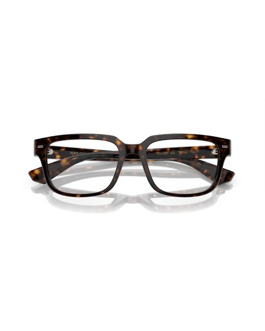 Dolce & Gabbana Black Dg3380 502 Optical Frames Acetate Transparent Squared Normal for men