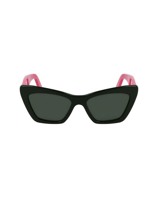 Ferragamo Black Sf929Sn 304 Sunglasses Acetate Butterfly Normal Normal