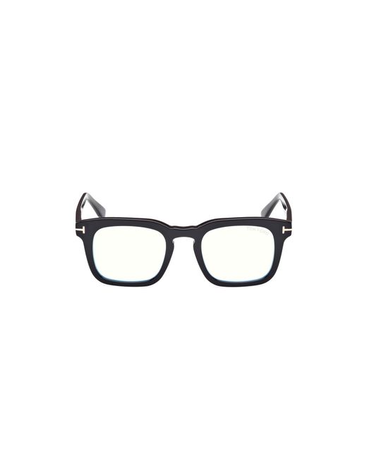 Tom Ford Black Ft6025-B 001 Optical Frames Acetate Squared Normal for men