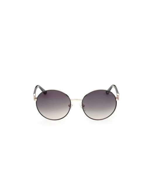 Guess Black Gu00260 96P Sunglasses Metal Round Normal