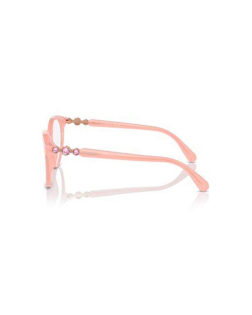 Swarovski Black Sk2019 1041 Optical Frames Acetate Round Normal