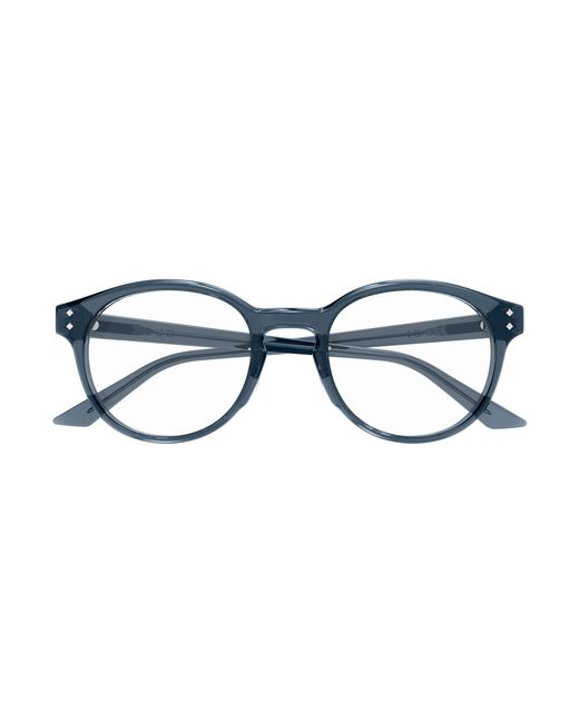 Gucci Black Gg1898Oa 003 Optical Frames Acetate Transparent Round for men