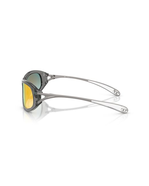 DIESEL Black Dl2007U 2027B6 Sunglasses Acetate Cat Eye Normal Mirror