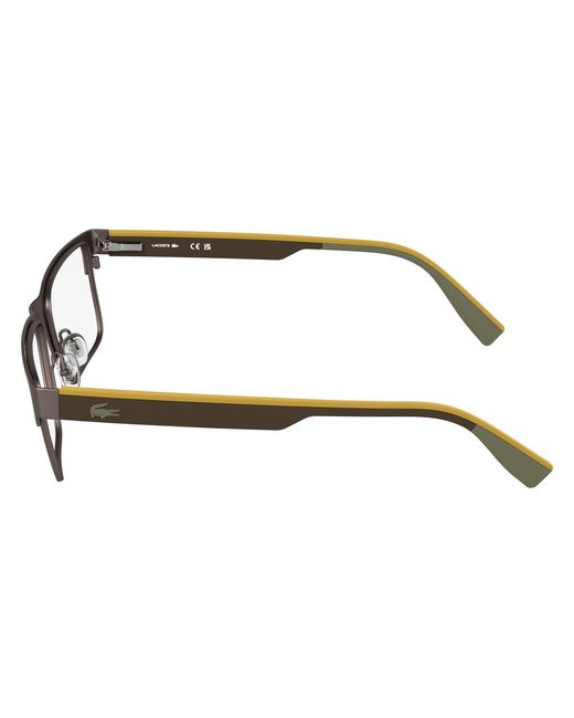 Lacoste Black L2318 264 Optical Frames Metal Squared Normal for men