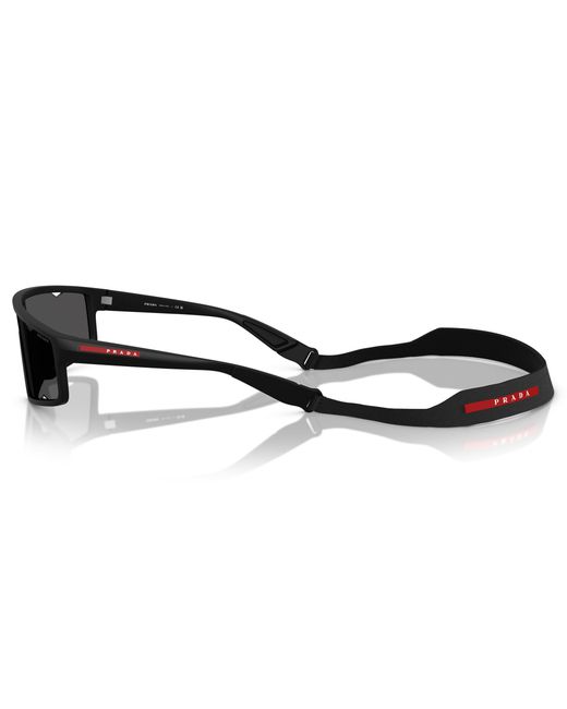 Prada Linea Rossa Black Ps A03S 1Bo5S0 Sunglasses Injected Squared Normal for men