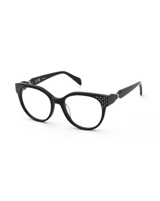 Blumarine Black Vbm248S 700S Optical Frames Acetate Pantos