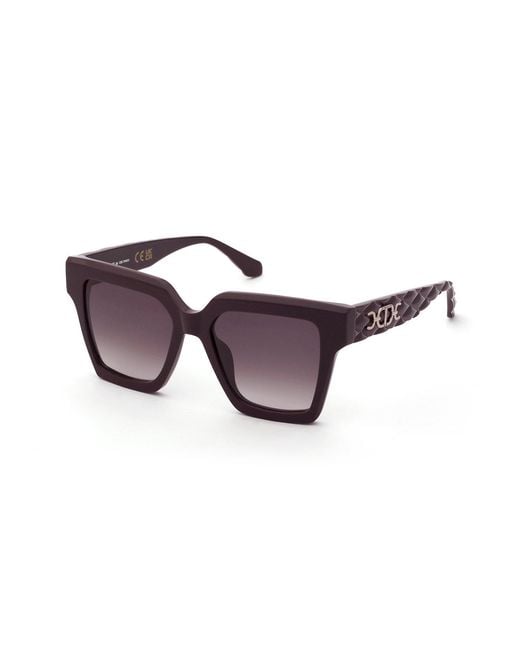 Twinset Black Stw110 08La Sunglasses Acetate Squared Normal Nuanced