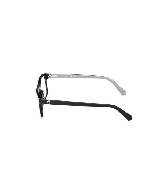 Guess Black Gu50130 001 Optical Frames Acetate Squared Normal for men