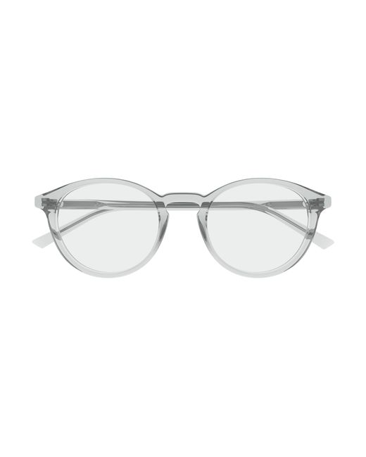 Gucci Black Gg1998O 004 Optical Frames Acetate Transparent Round for men
