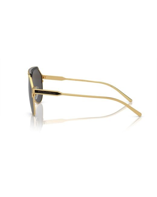 Dolce & Gabbana Black Dg2257 133487 Sunglasses Metal Pilot Normal for men
