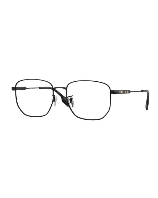 Burberry Black Be1352D 1001 Optical Frames Steel Geometric Normal for men