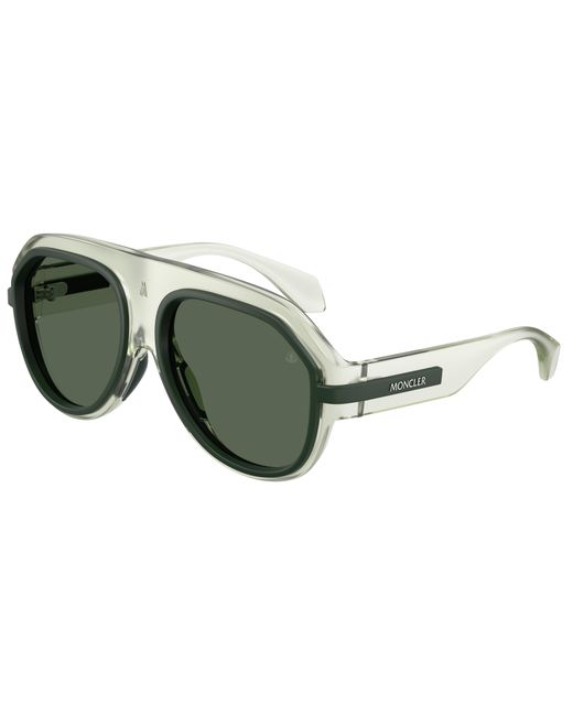 Moncler Green Me8012U Fynder 502571 Sunglasses Injected Pilot Normal