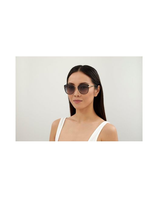 Gucci Black Gg0589Sk 001 Sunglasses Metal Cat Eye Normal Shaded