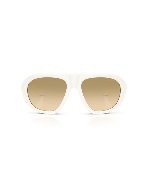 Prada Black Pr C05S 17K20S Sunglasses Acetate Geometric Normal Nuanced