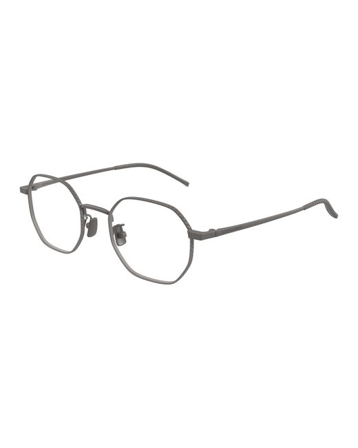 Bottega Veneta Black Bv1424Oa 003 Optical Frames Titanium Transparent Round