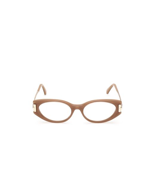 Max Mara Black Mm5225 046 Optical Frames Acetate Round Normal