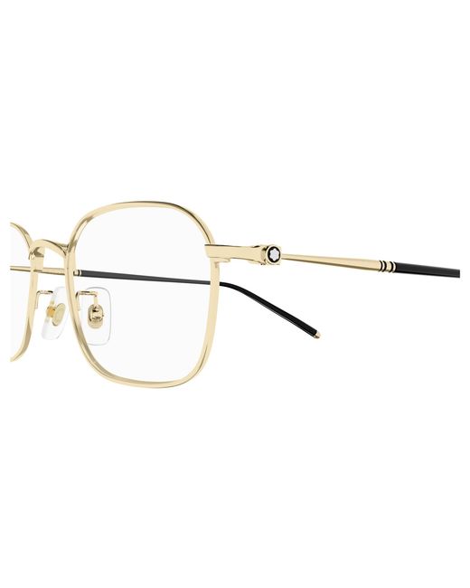 Montblanc Black Mb0414Oa 003 Optical Frames Titanium Transparent Squared for men