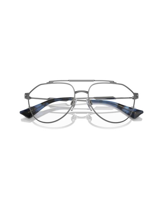 Dolce & Gabbana Black Dg1353 04 Optical Frames Metal Transparent Pilot Normal for men