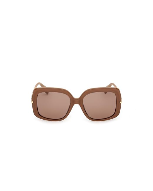Max Mara Black Mm0195 46E Sunglasses Acetate Round Normal