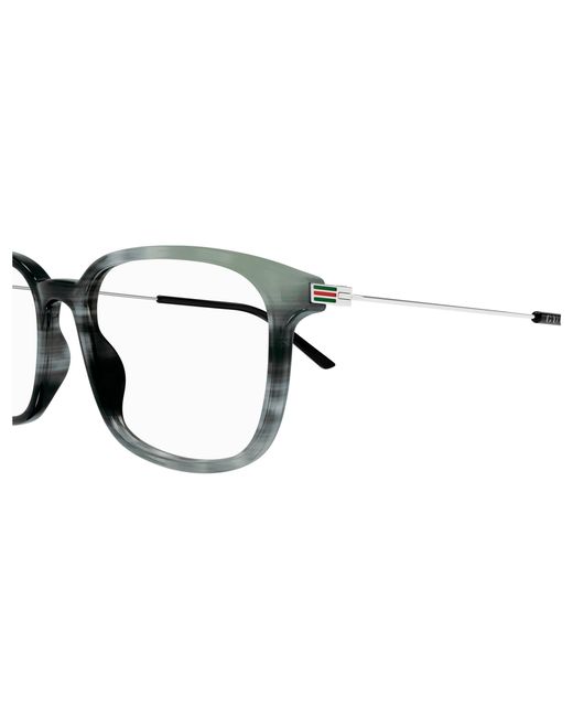 Gucci Black Gg1577O 003 Optical Frames Acetate Transparent Squared for men