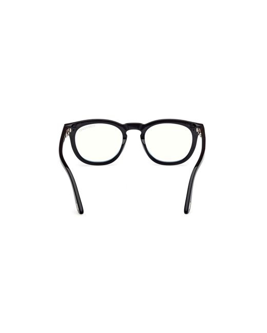 Tom Ford Black Ft5993-B 001 Optical Frames Acetate Round Normal for men