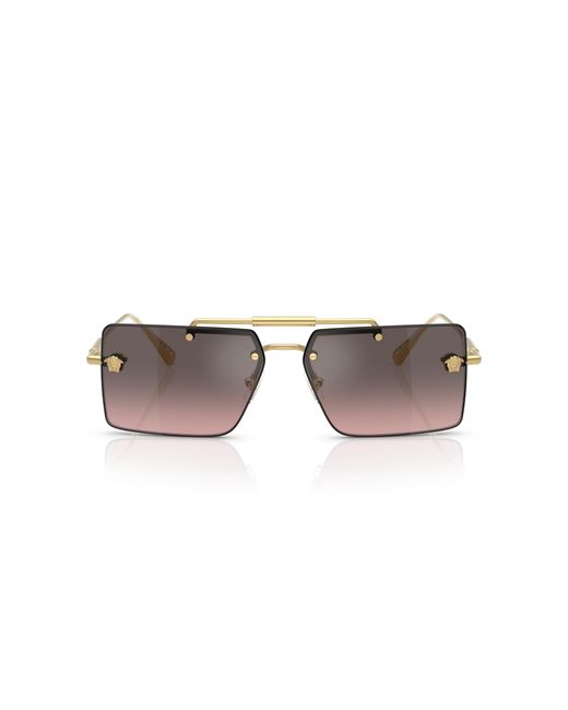 Versace Black Ve2245 100258 Sunglasses Metal Squared Normal