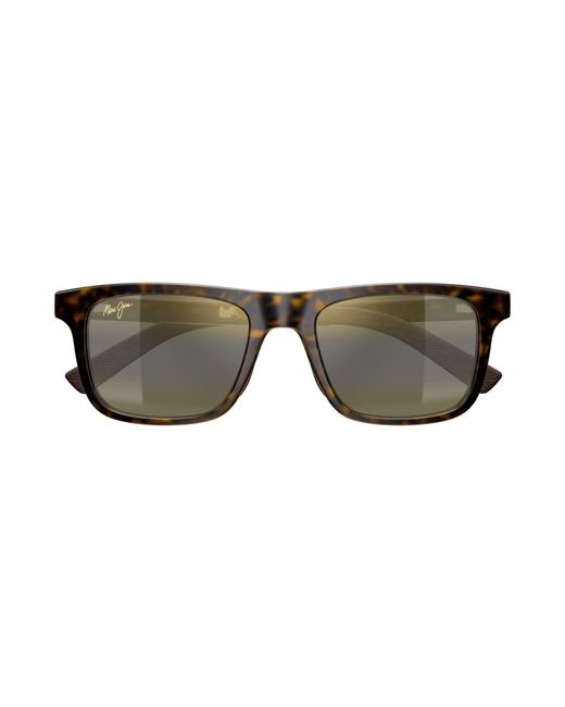 Maui Jim Black Mj0341S 002 Sunglasses Bio-Injected Bronze Squared for men