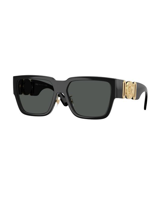 Versace Black Ve4483D Gb1/87 Sunglasses Injected Squared Normal for men